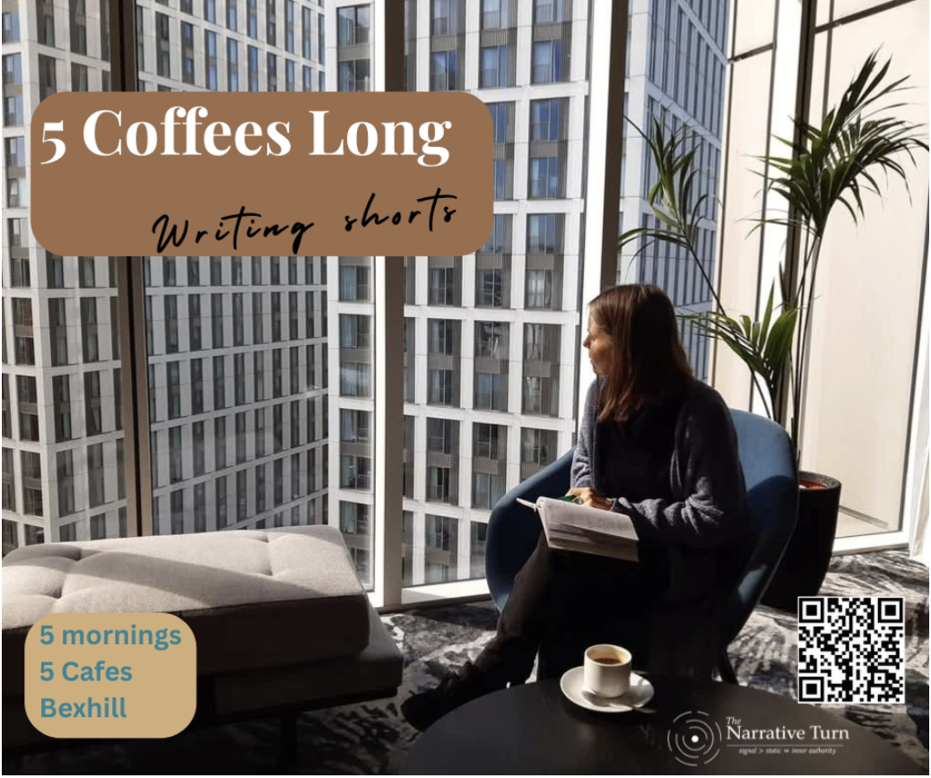 5 Coffees Long: writing shorts - five mornings, five cafés, Bexhill