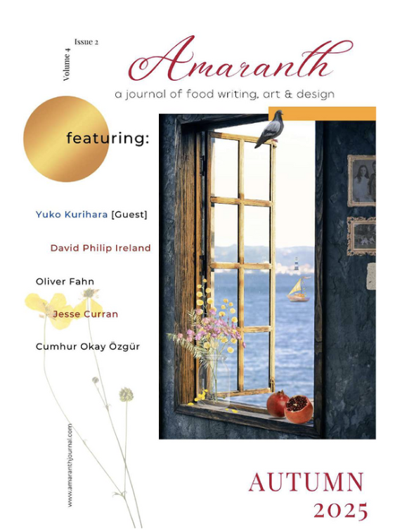 Amaranth: a journal of food writing, art and design, Autumn 2025 cover